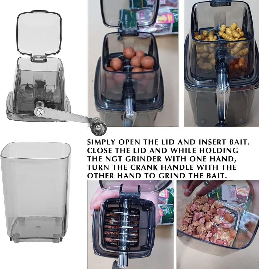 Manueller Eisbrecher, 1,2L Handkurbel Manueller Boilie Eisbrecher PP Küchenbar Eismixer Angelköder K