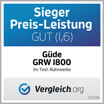 Güde 58048 Rührwerk GRW 1800 (Aufsatz 140 mm, 1800W, 2-Gang-Getriebe, Soft-Start-Funktion, Arretierb