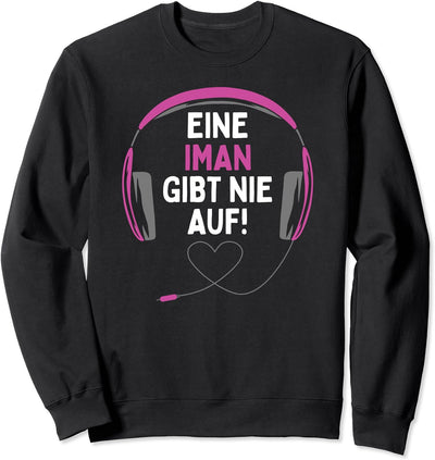 Gaming Kopfhörer "Eine Iman Gibt Nie Auf" Personalisiertes Sweatshirt