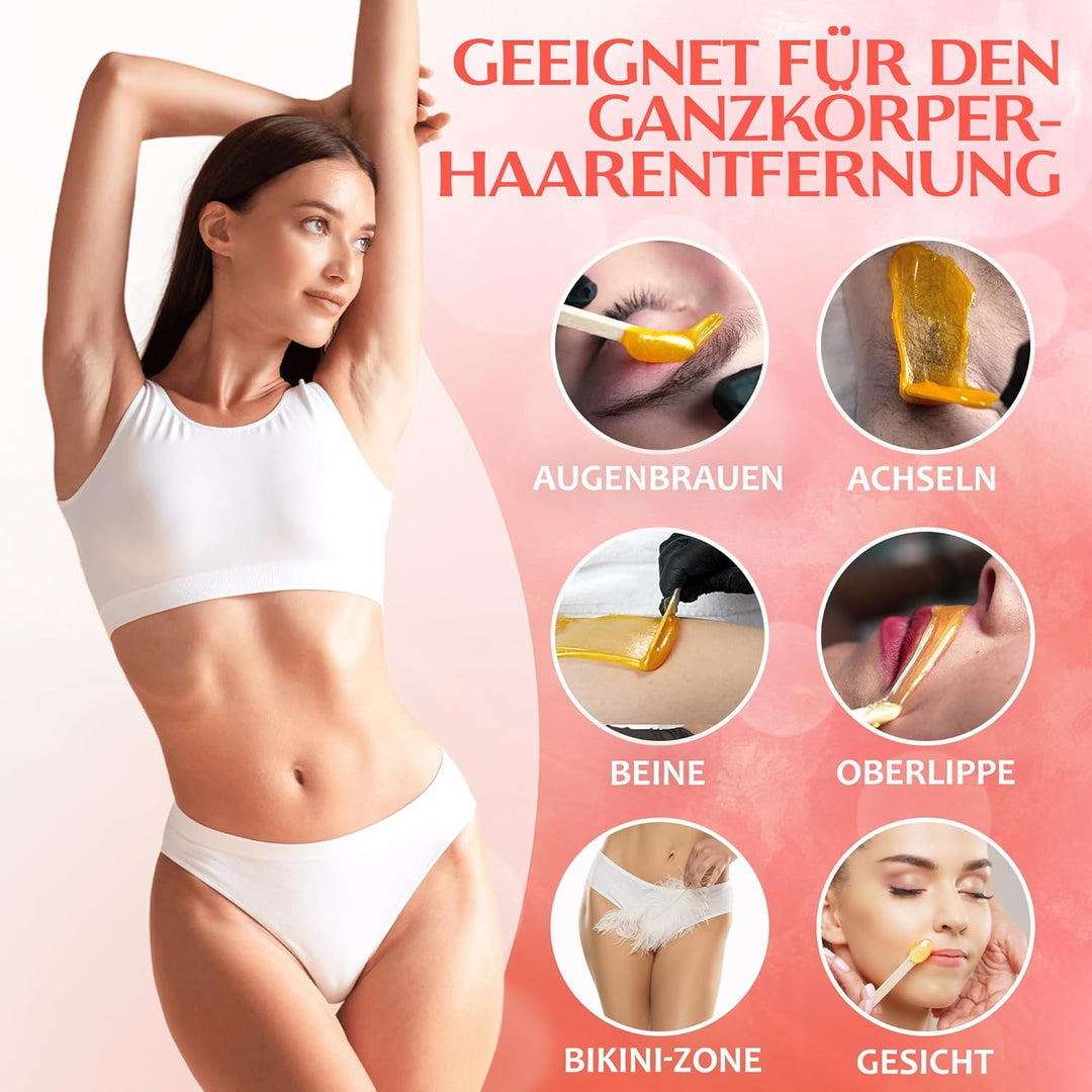 800 Gramm Dermawax Exotic Hypoallergen Waxing Perlen zur Haarentfernung Augenbrauen Gesicht Intim Bi