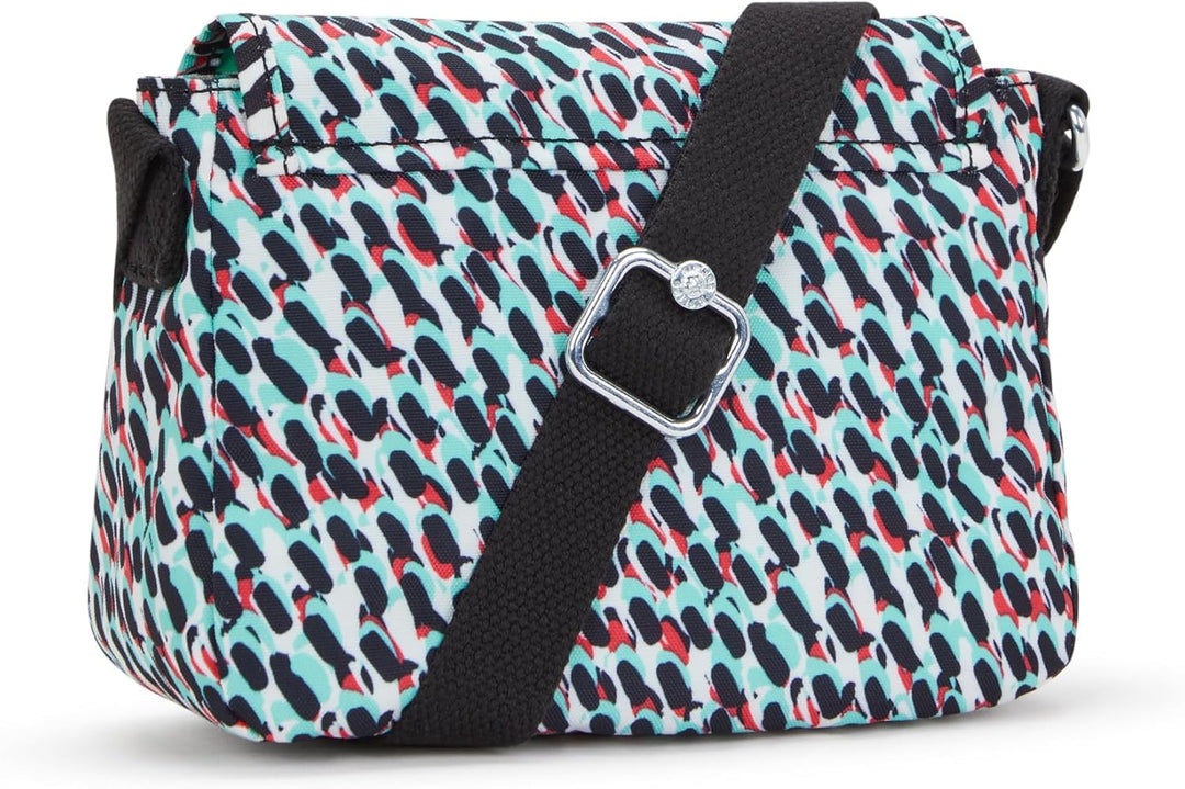 Kipling Damen Sabian Umhängetasche 7.75''L x 5.75''H x 3.25''D Abstrakter Druck, 7.75''L x 5.75''H x