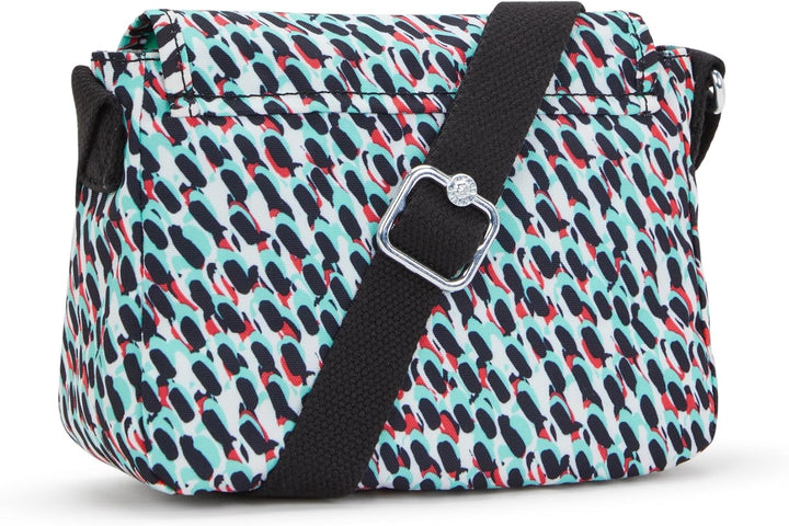 Kipling Damen Sabian Umhängetasche 7.75''L x 5.75''H x 3.25''D Abstrakter Druck, 7.75''L x 5.75''H x