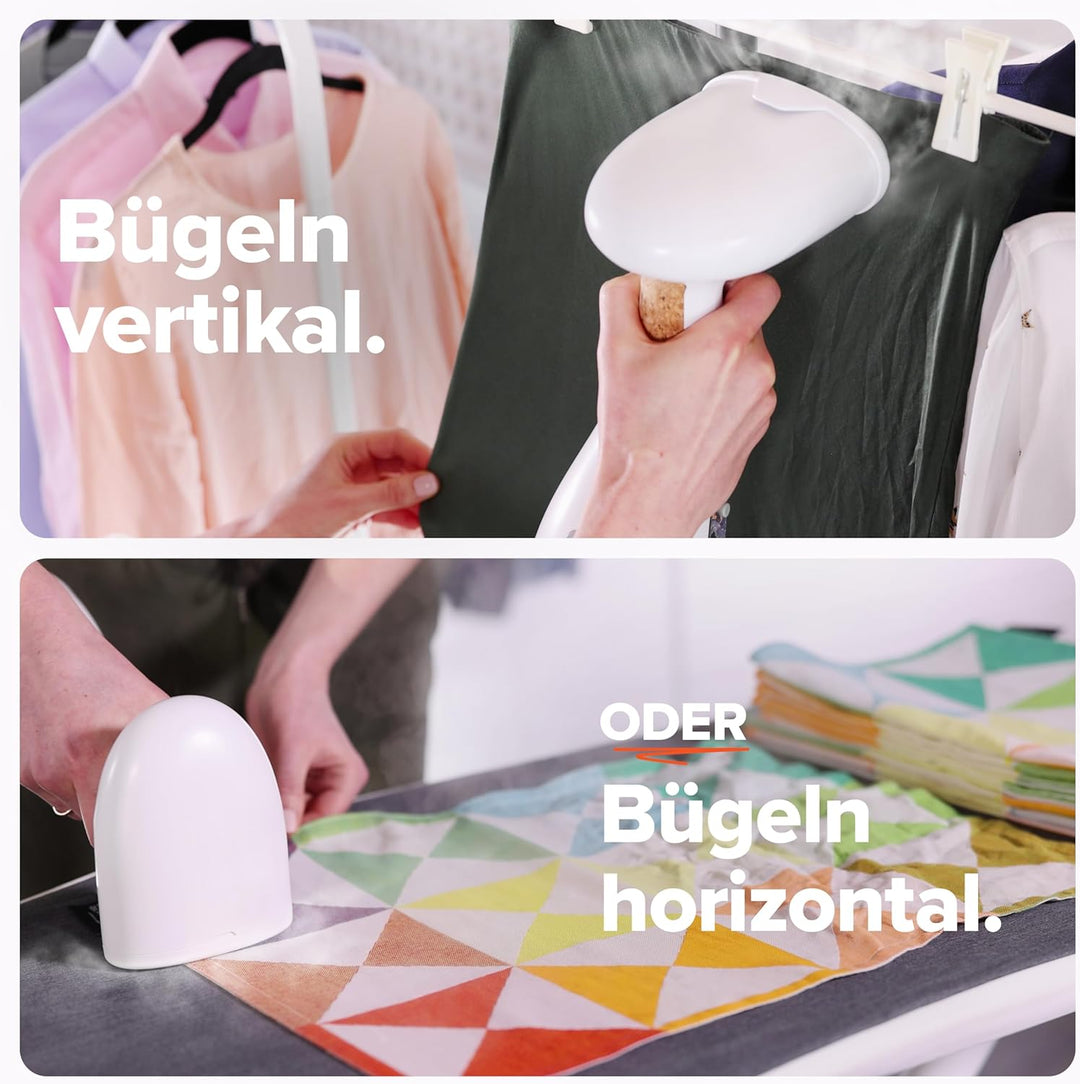 Dupray Voila 3-in-1 Dampfglätter mit Aufsatz, 1200 Watt, Tragbarer Stoff- und Kleidungsdampfer, Reis
