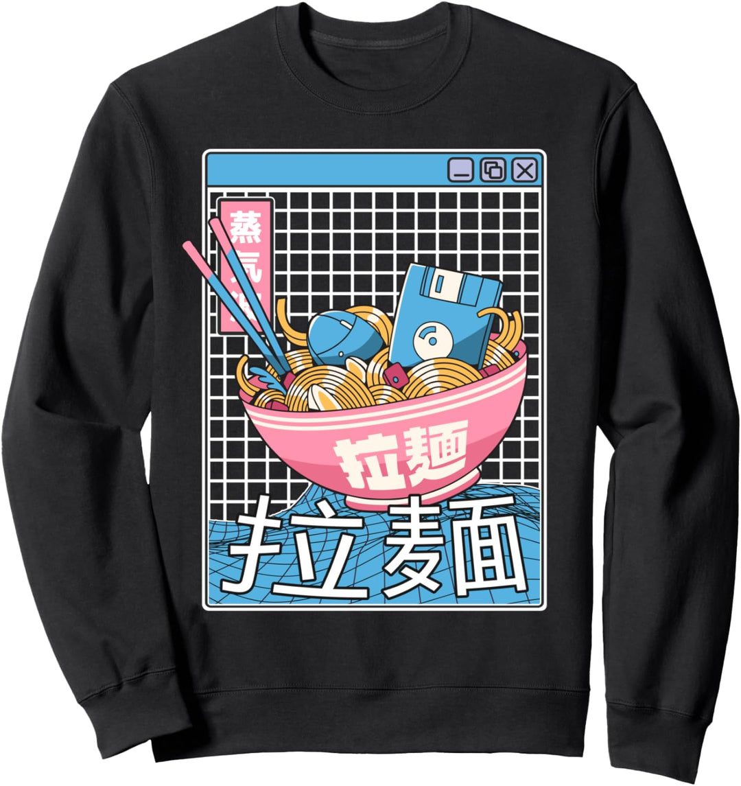 Digitale Ramenschale im japanischen Stil, Pastellfarben Sweatshirt