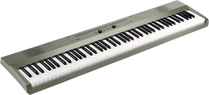 Korg – Liano L1 – Tragbares Digitalpiano mit Hochwertiger Soft-Touch-Tastatur – Silbermetallic Silve