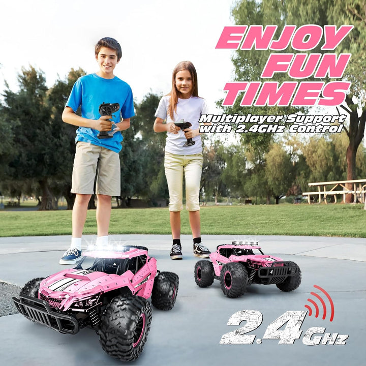 Tecnock Ferngesteuertes Auto 1:16 mit Scheinwerfer und Fahrgestellbeleuchtung, All Terrain Off Road