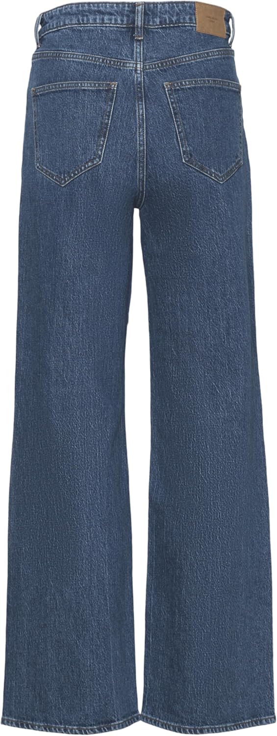 Vero Moda Female Weit geschnitten VMTESSA Hohe Taille Weit geschnitten Jeans 25W / 30L Medium Blue D