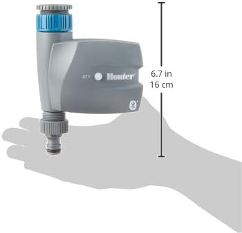 Hunter Batteriebetriebene Bluetooth Timer Station mit App Steuerung, Grau-Blau