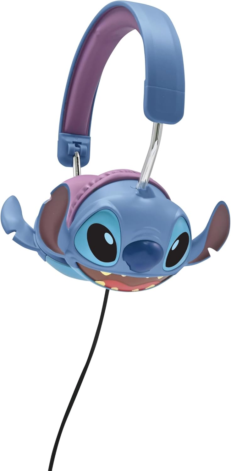 Lexibook, Disney Stitch, Stitch 3D kabelgebundene Stereo-Kopfhörer, Faltbar, Begrenzte Lautstärke, H