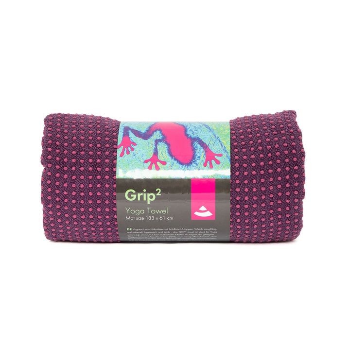 Bodhi GRIP2 Yoga Towel | Yoga-Handtuch mit Anrtirutsch-Noppen | Mikrofaser-Yogatuch | Rutschfestes T