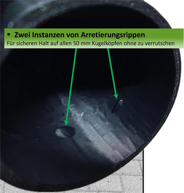 Generisch Anhängerkupplung Abdeckung Totenkopf - Kappe Schutzkappe für 50mm Kugelkopf Motiv: Skull H