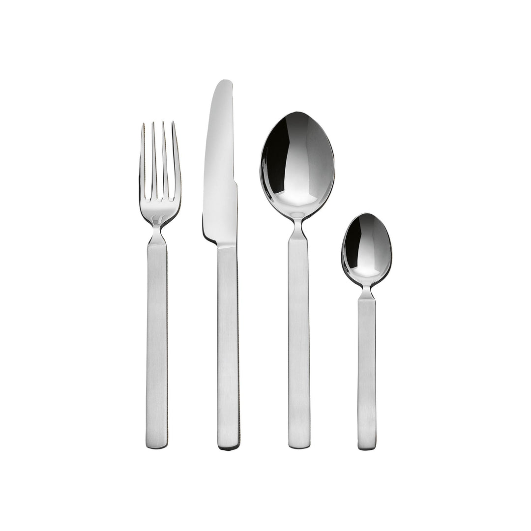 Alessi 4180S24 Dry Besteckset 24t teilig aus Edelstahl, Silber Single, Single