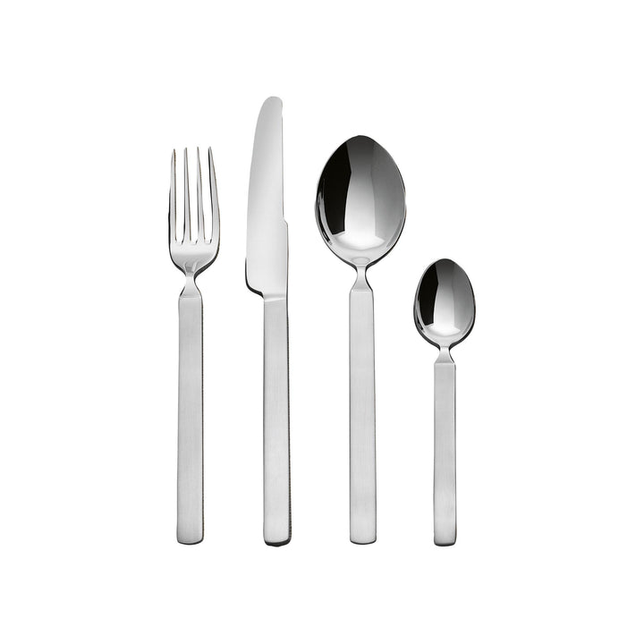 Alessi 4180S24 Dry Besteckset 24t teilig aus Edelstahl, Silber Single, Single