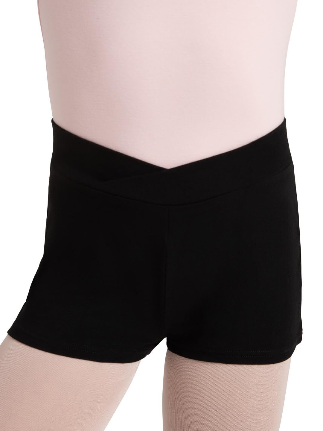 Capezio Big Girls' Boy Short,Black,M (8-10)