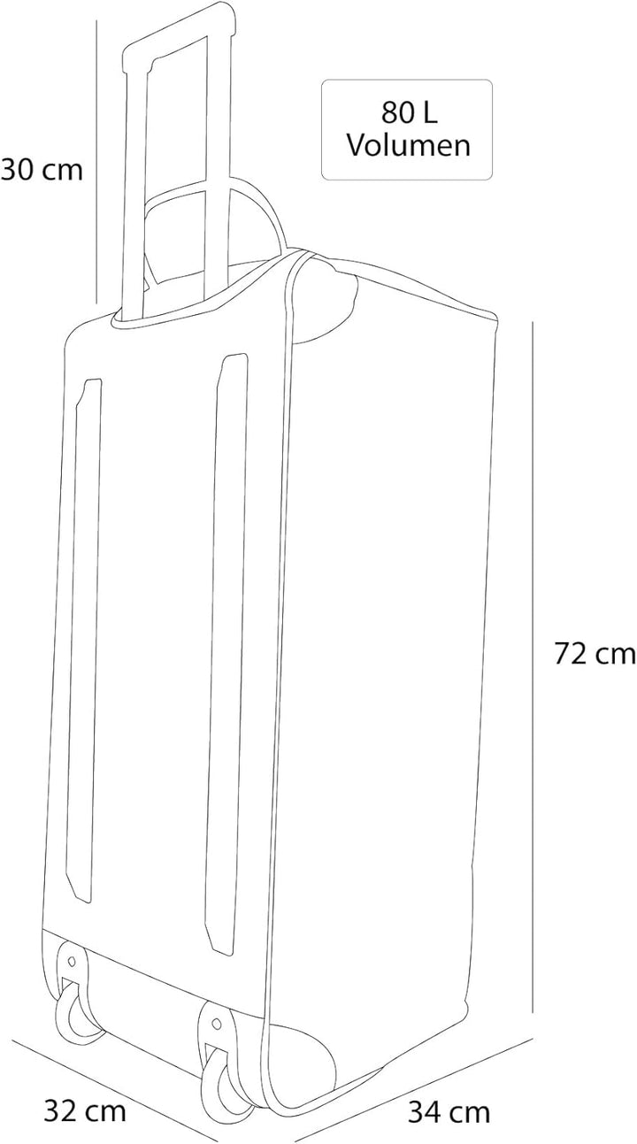 Leichte robuste Sport und Reisetasche 80-120 Liter - Trolley wasserabweisend reissfest leicht zu rei