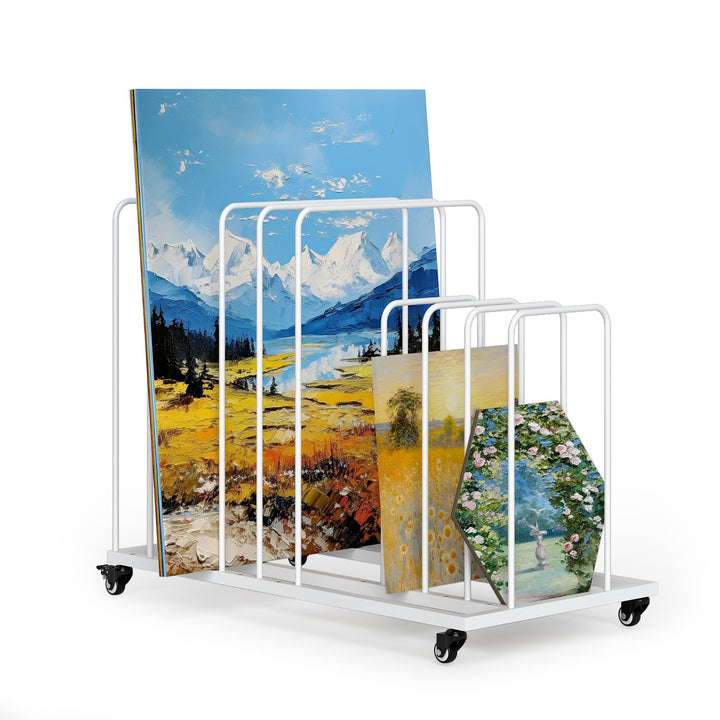 uyoyous Mobile Kunst-Trockengestell 85×69×44cm Trockengestell für Kunst Einstellbares Intervall Kuns
