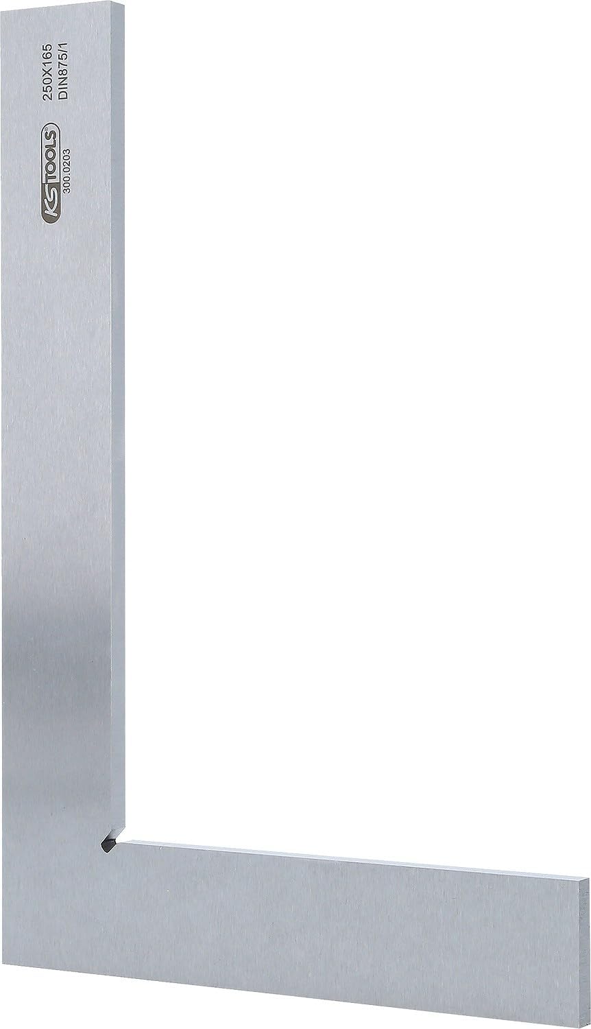 KS Tools 300.0203 Flachwinkel nach DIN 875/1, 250mm, Farbig, 250 mm, 250 mm