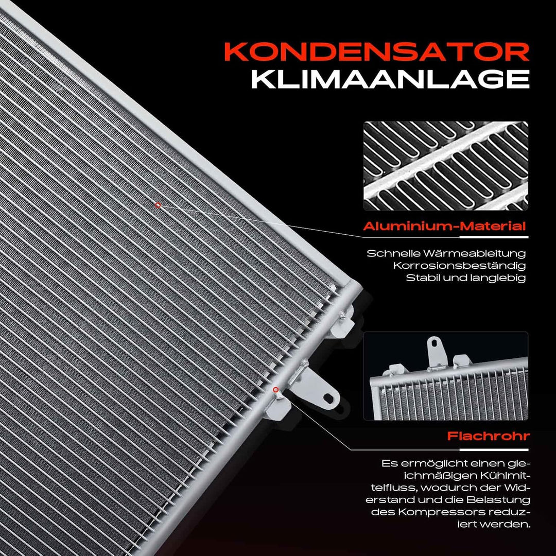 Frankberg Kondensator Klimaanlage Kompatibel mit P.h.a.e.t.o.n 3D1 3D2 3D3 3D4 3D6 3D7 3D8 3D9 3.0L-