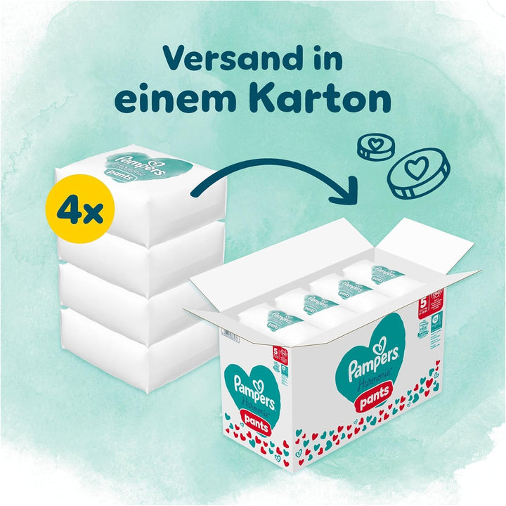 Pampers Harmonie Pants Grösse 5, 144 Windeln, 12kg-17kg, sanfter Hautschutz und 360° Komfort-Fit Grö