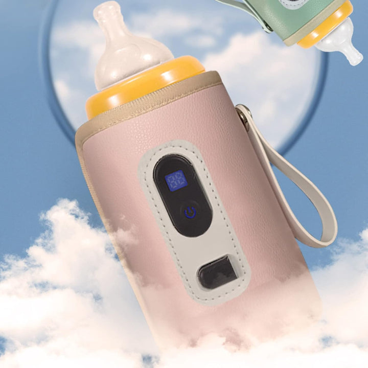 USB Babyflaschenwärmer Tragbar Digital LCD-Display Temperatureinstellbar 38-55°C Flaschenwärmer Wass