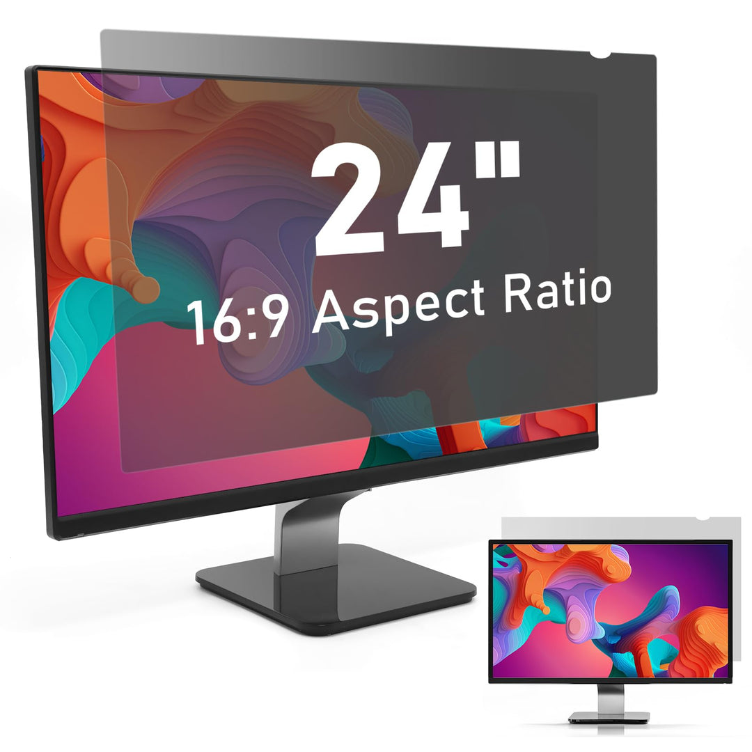SOPPY Blickschutzfilter, 24 Zoll Monitor Blickschutzfolie, Monitor Screen Filter Datenschutz Bildsch