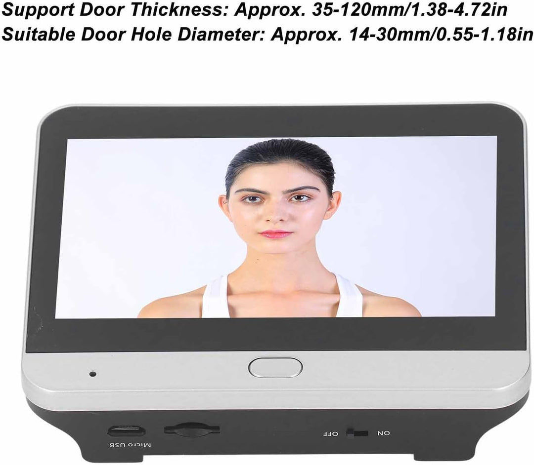 Focket Gucklochkamera für Wohnungstür, WiFi-Video-Türklingel Digitale Türkamera mit 4,3 Zoll TFT-LCD
