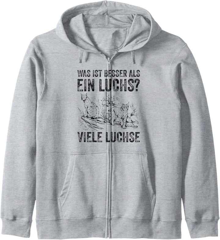 Was ist besser als ein Luchs? Viele Luchse Grosskatze Lustig Kapuzenjacke