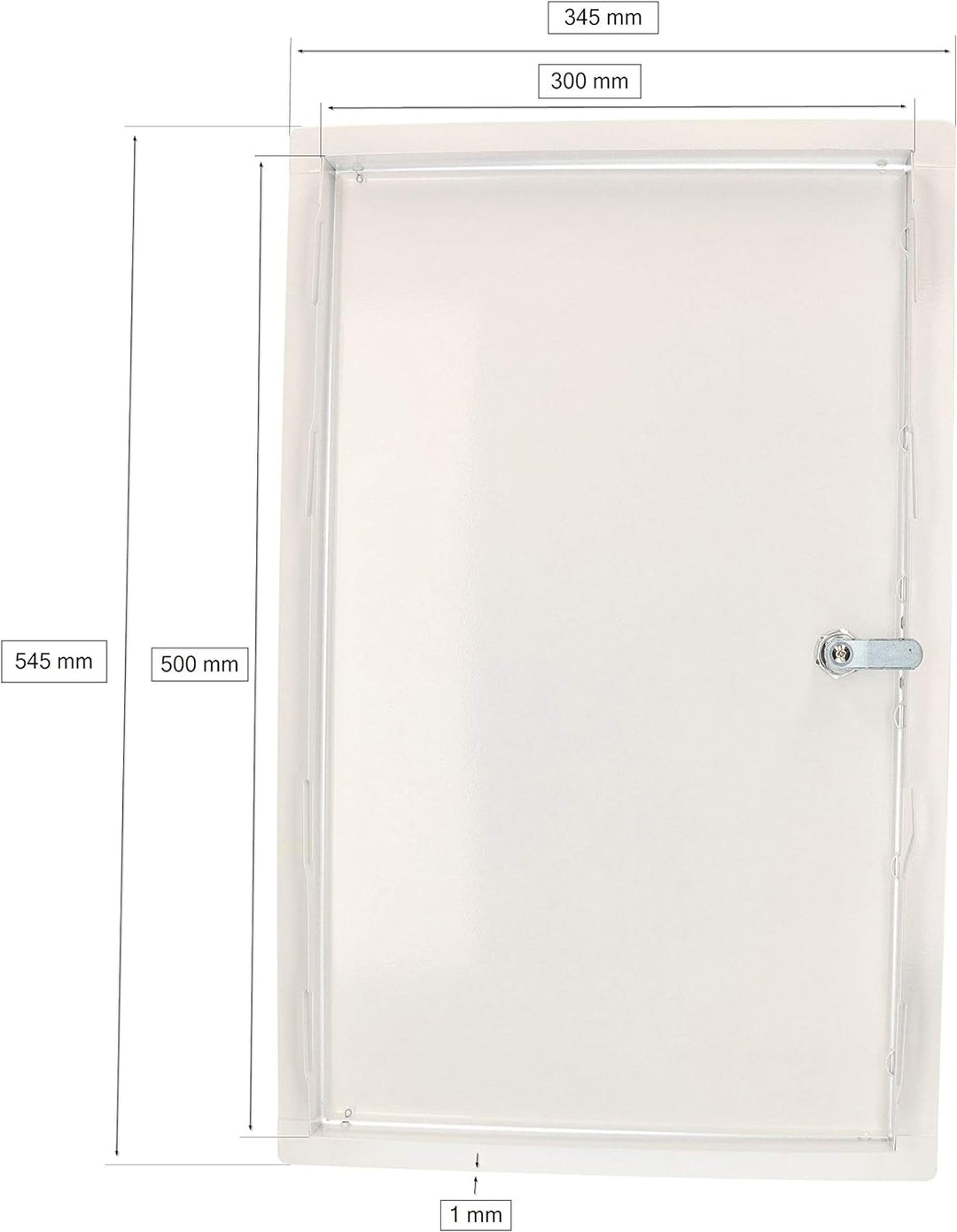 KOTARBAU® Revisionsklappe Revisionstür 30x50 cm Metall Revision Inspektionsklappe Fliesentür Abdecku
