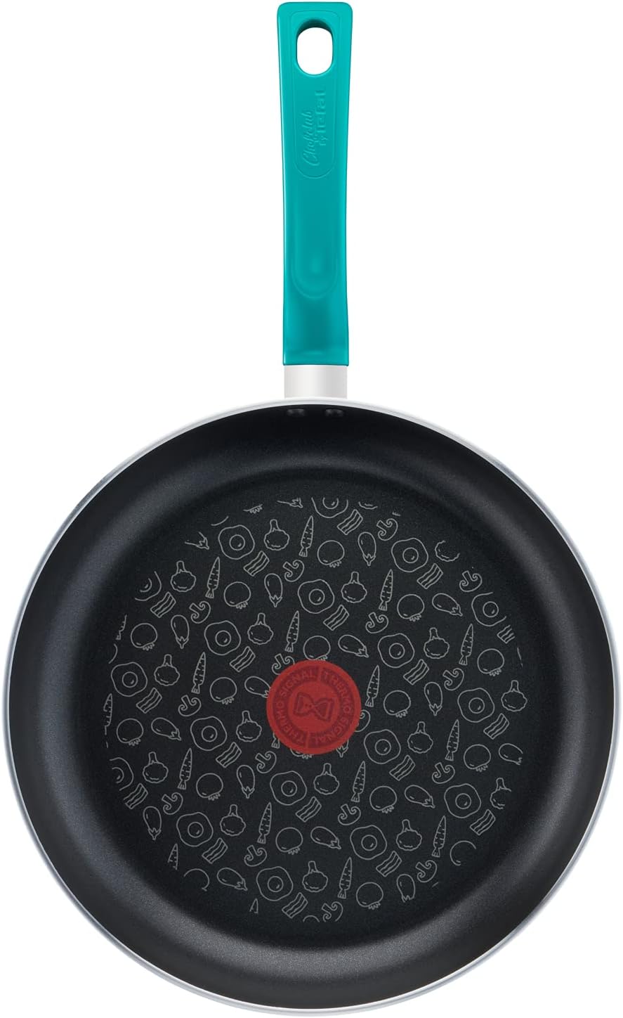 Tefal G80406 Chefclub Bratpfanne 28 cm | Titanium Antihaftversiegelung | Thermo-Signal Temperaturanz