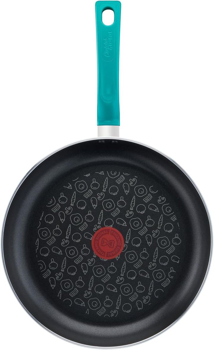 Tefal G80406 Chefclub Bratpfanne 28 cm | Titanium Antihaftversiegelung | Thermo-Signal Temperaturanz