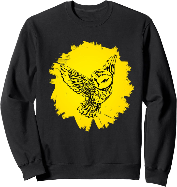 Eule Raubvogel Motiv Vögel Tiere Schnabel Krallen Eulen Sweatshirt