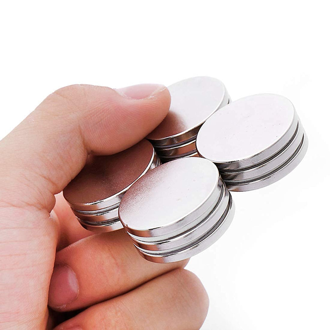 20 Stück 30 x 3 mm Magnete Stark, 8 kg ziehen Starke Magnet, Neodym Magnet, Magnete Selbstklebend St