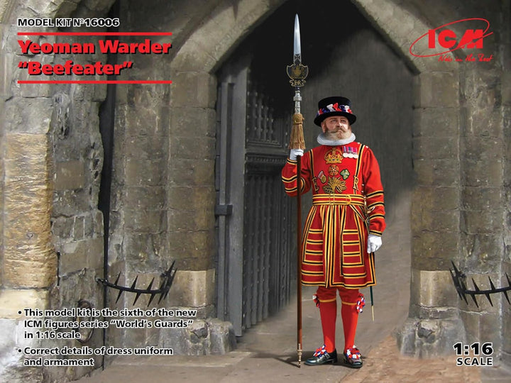 ICM 16006 Figur Yeoman Warder Beefeater, Schwarz