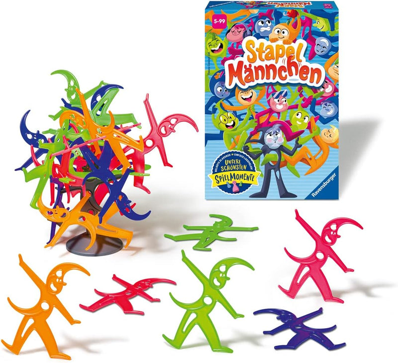 Ravensburger 20897 - Coco Crazy, Brettspiel für Kinder ab 5 Jahren & 20854 Stapelmännchen - Geschick