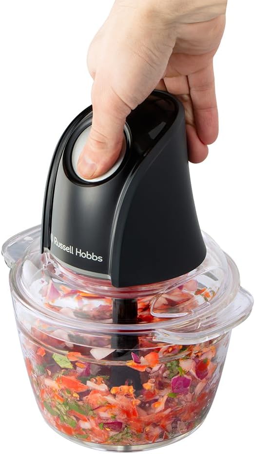 Russell Hobbs Küchenmaschine [Mini Zerkleinerer] elektrisch (für Gemüse,Obst,Fleisch, Zwiebeln, 1l B