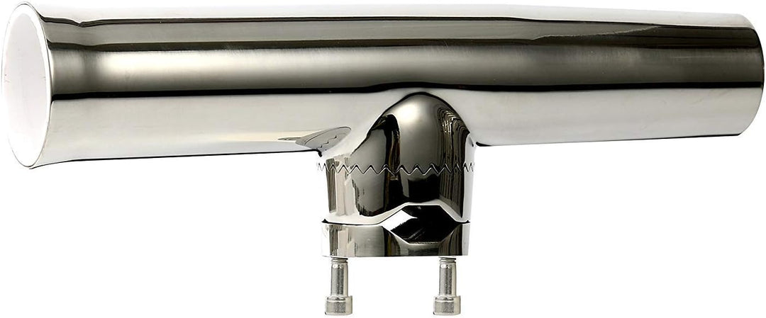 FreeTec 2× Edelstahl Rutenhalter Angelrutenhalter für Rails 25mm bis 32mm 25mm-32mm, 25mm-32mm
