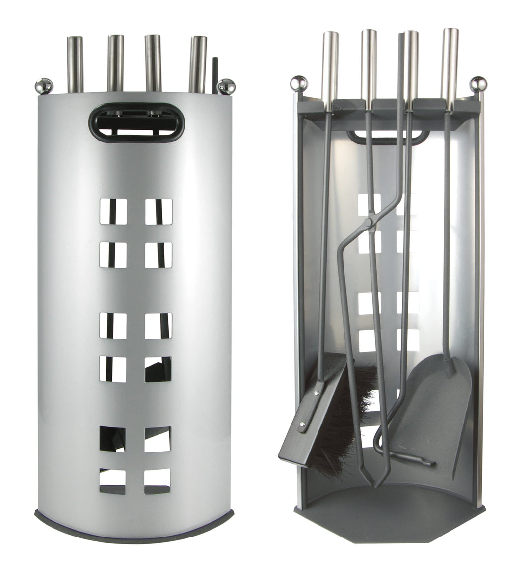 Haushalt International Kaminbesteck, Kamingarnitur 5-teilig aus Metall