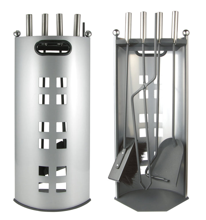Haushalt International Kaminbesteck, Kamingarnitur 5-teilig aus Metall