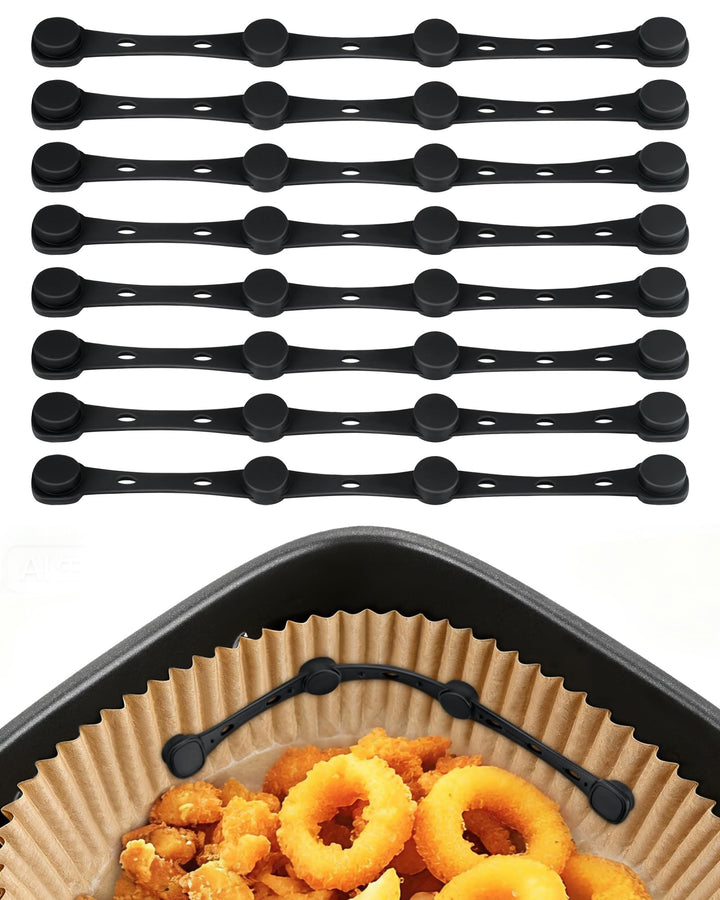 Magnete für Airfryer Backpapier, 8 Stück Silikon Magnete Airfryer Zubehör Verhindern Backpapier von