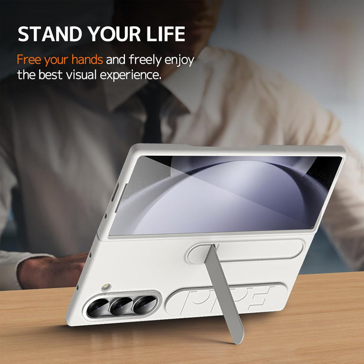 NINKI Kompatibel mit Samsung Galaxy Z Fold 5 hülle Armband Case mit Kickstand Galaxy fold 5 Wristban