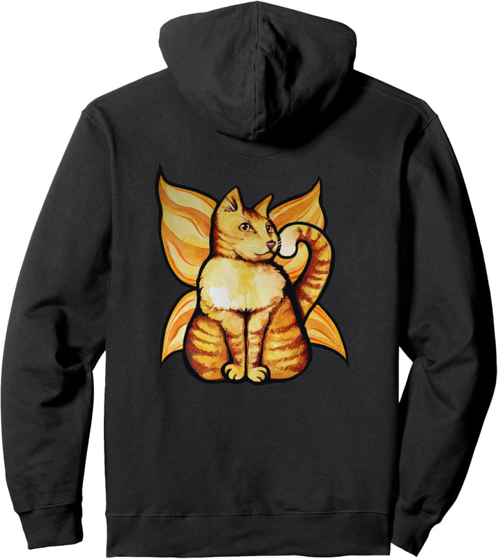 Cat Fairy Nette orange Kitty Katze Kunst Spass Katze Mutter Pullover Hoodie