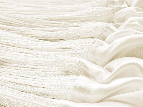 Kaikoon Fadenvorhang Perlweiss Creme 150 cm x 250 cm (BxH) B1 schwer entflammbar Messebau & Events