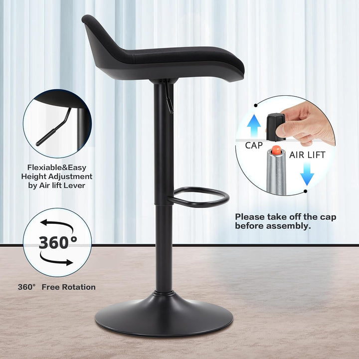 IWMH Stehhocker Höhenverstellbar, Ergonomische Stehhilfe, 360° Drehbar Bürohocker mit Anti-Rutsch Gr