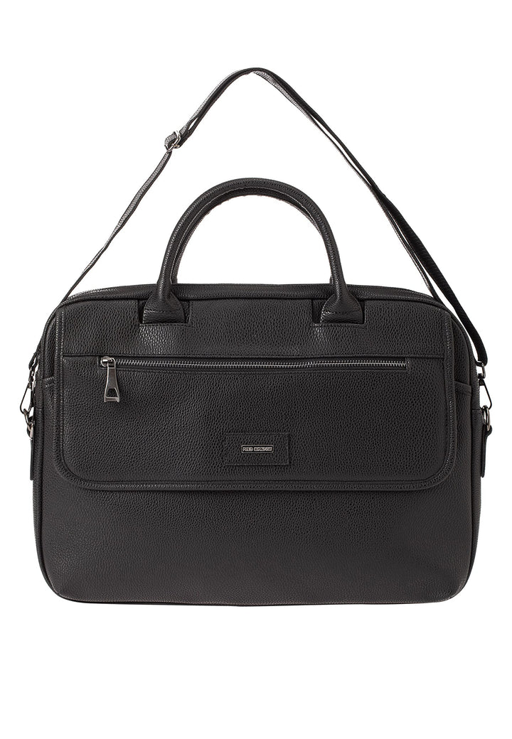 Redbridge Herren Schultertasche Messenger Bag Umhängetasche Kunstleder Schwarz, Schwarz