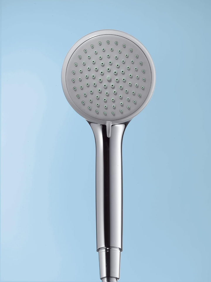 hansgrohe Croma 100 wassersparender Duschkopf (4 Strahlarten) Chrom &amp; Metaflex Duschschlauch, 1,60m,