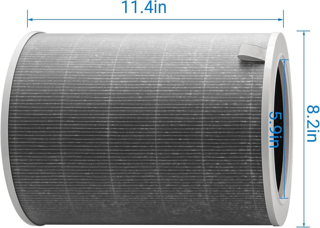 Facecool Ersatzfilter Kompatibel mit Xiaomi Air Purifier 4 Luftreiniger, True HEPA (H13) / Kohle-Kom