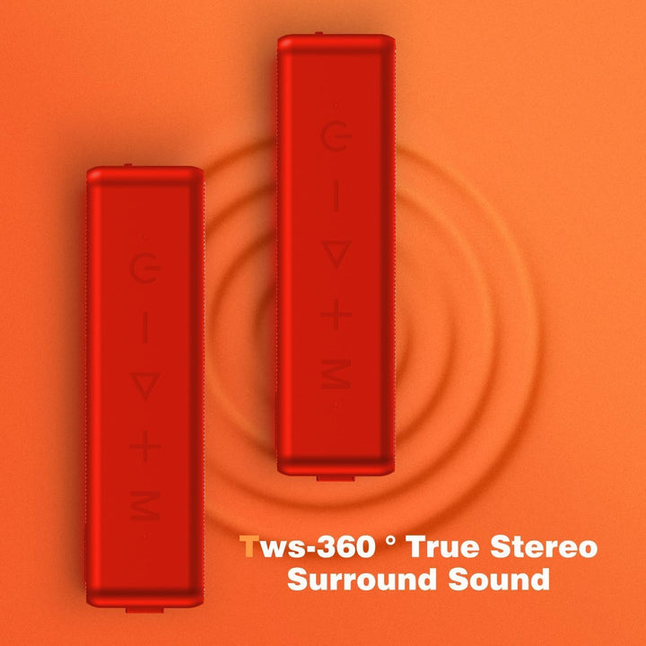 Raymate Bluetooth Speakers, 20W IPX7 Waterproof Speaker Wireless Bluetooth-V5.0, HiFi Stereo Sound,