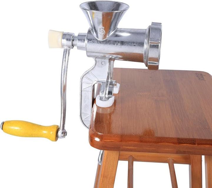 Aluminium-Fleischwolf Grösse 5, manuelle Fleischmühle mit Tischklemme, Fleischwolf für die Herstellu