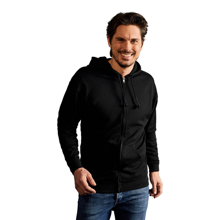 Zip Hoodie Jacke 80-20 Herren, Schwarz, L