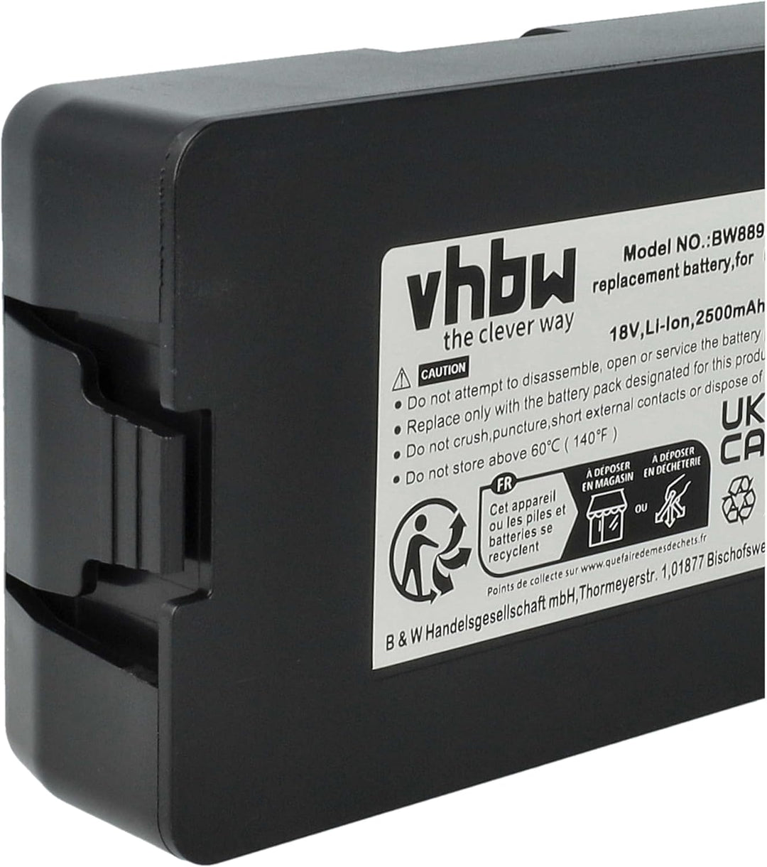vhbw Akku kompatibel mit Husqvarna Automower 315 (2020), Mark II (2022) Rasenroboter (2500mAh 18V Li
